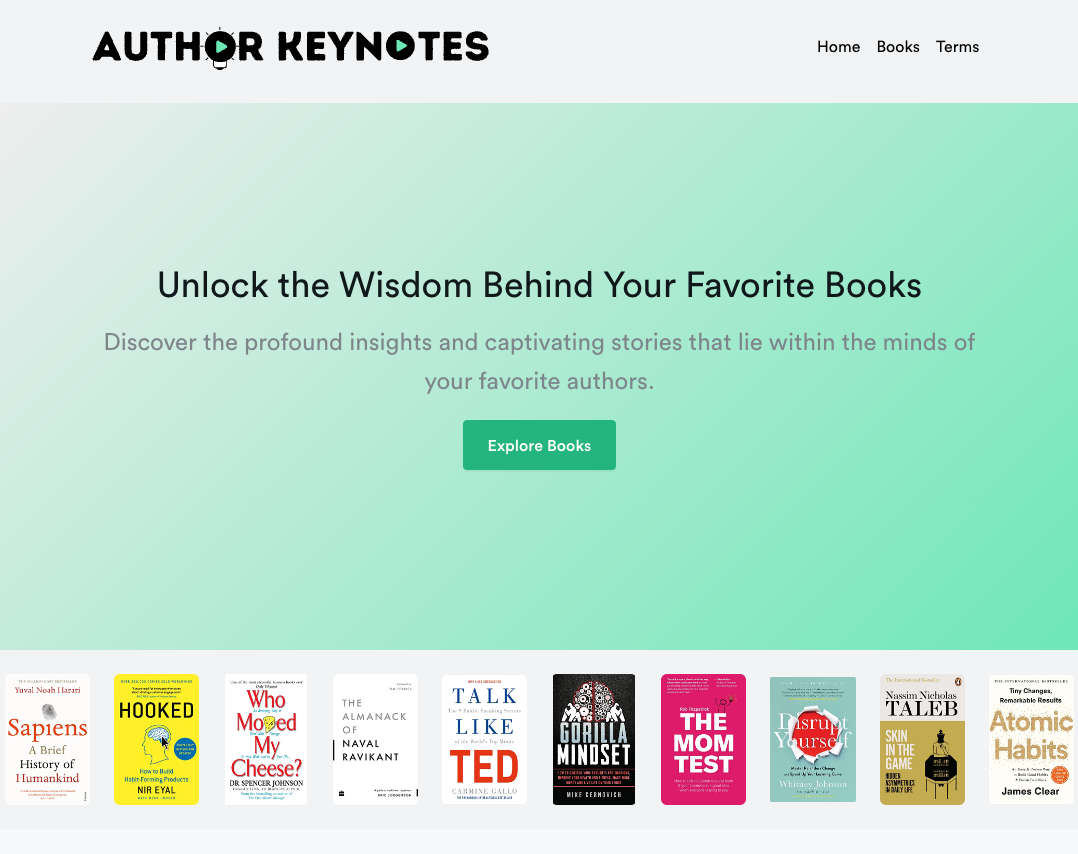 Introducing AuthorKeyNotes.com