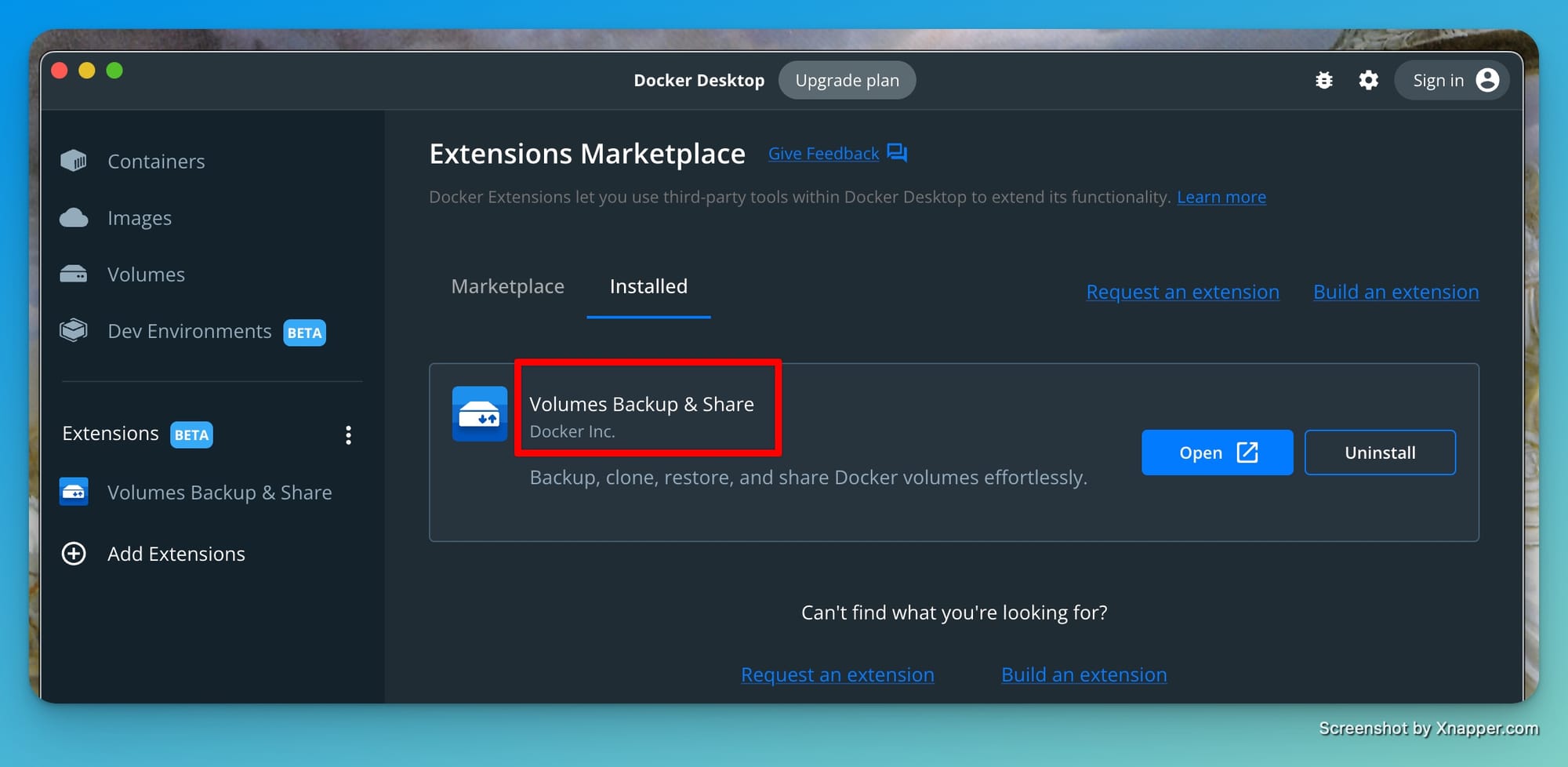 Recovering data from docker volume