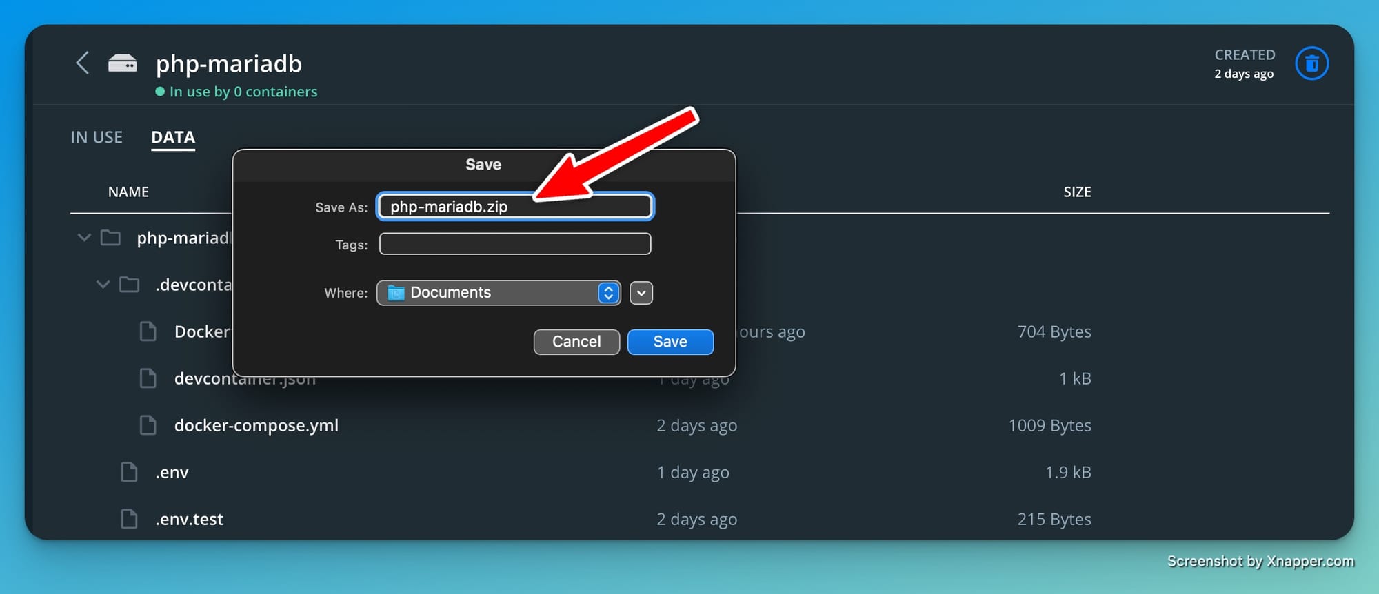 Recovering data from docker volume